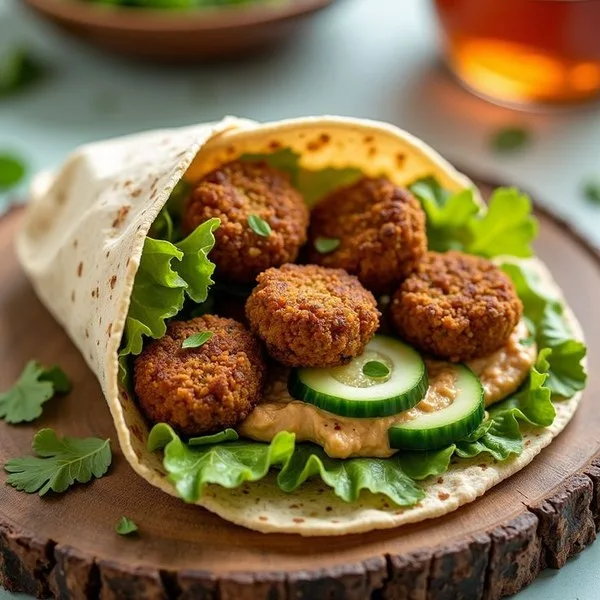 Falafel Hummus Wrap